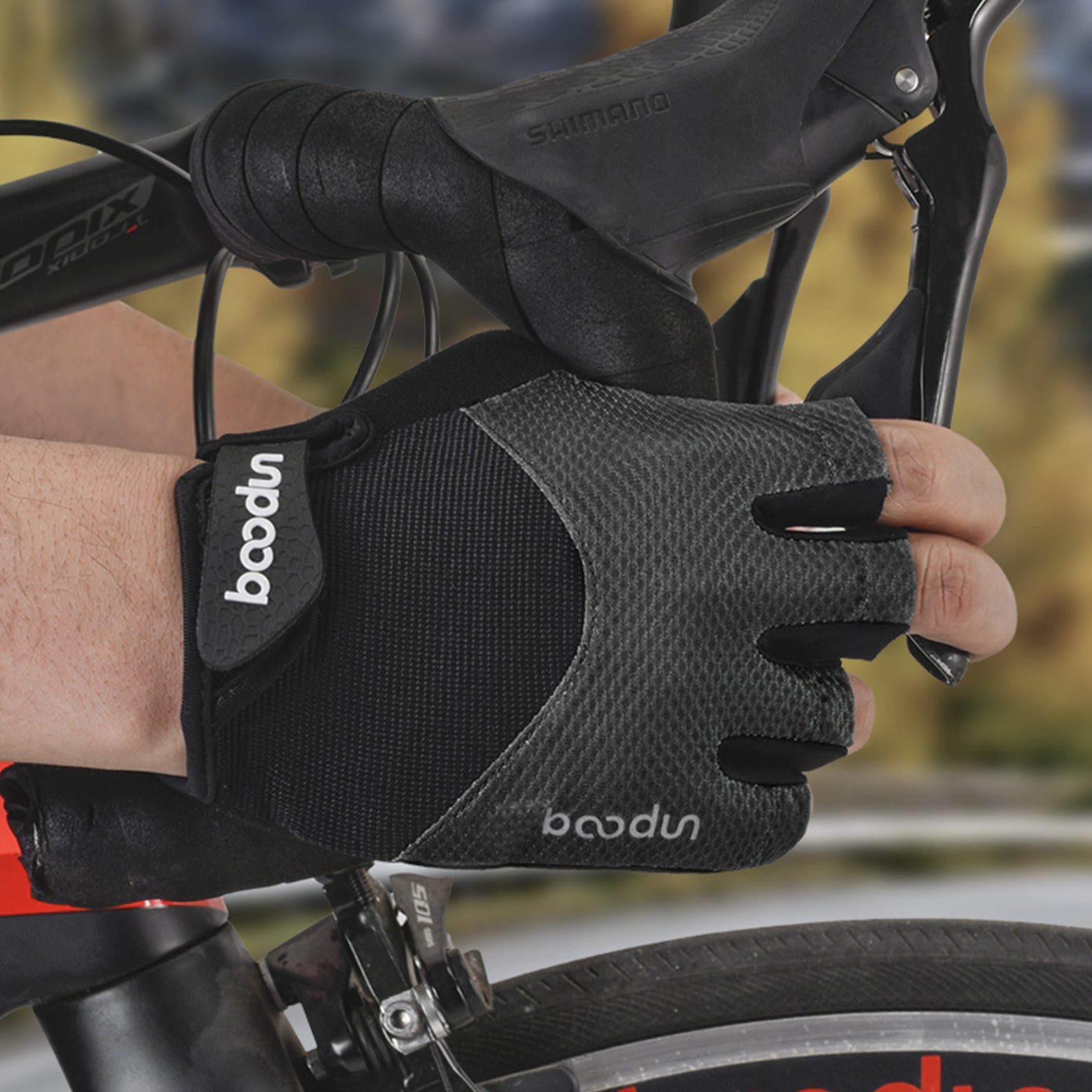 Boodin Cycling Fingerless Gloves