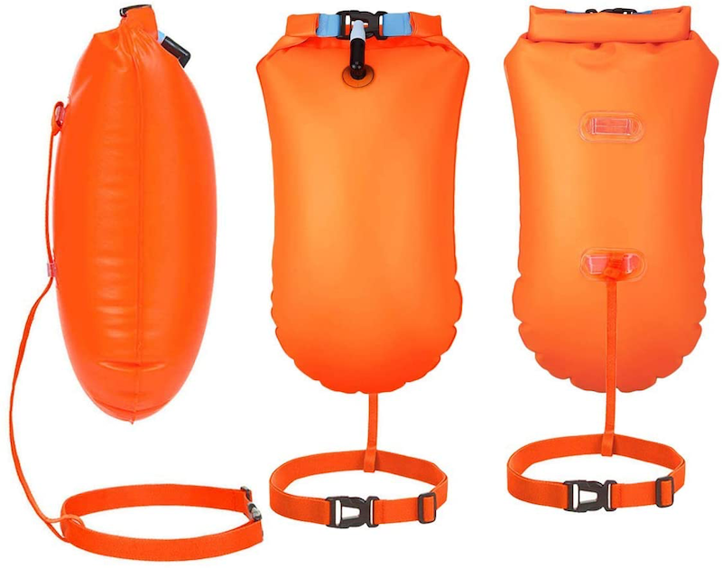 WholeFire Swim Buoy Waterproof Inflatable Dry Bag