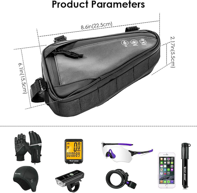 Premium Bike Frame Bag