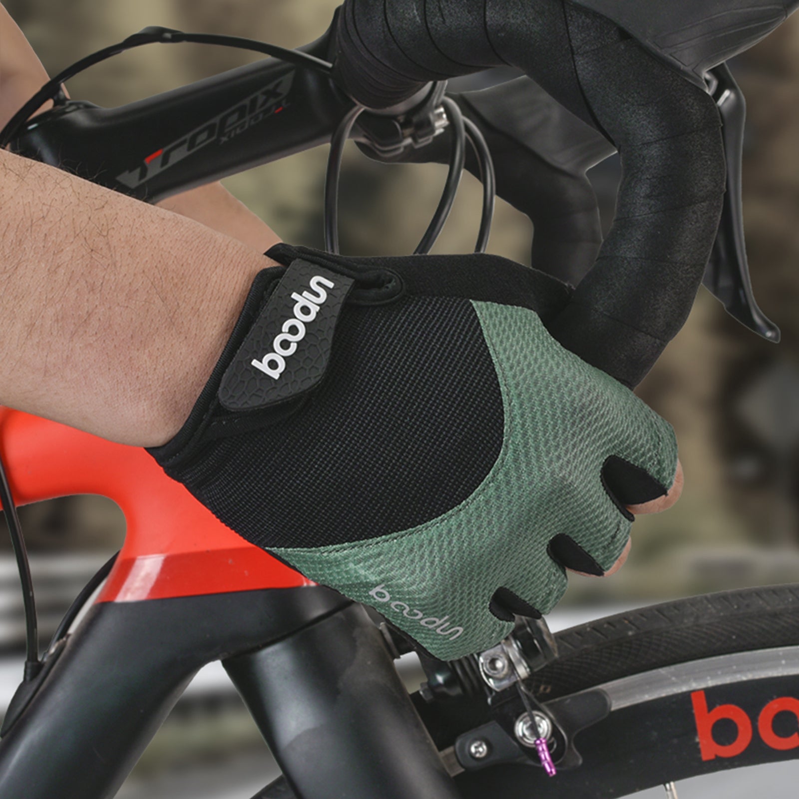 Boodin Cycling Fingerless Gloves