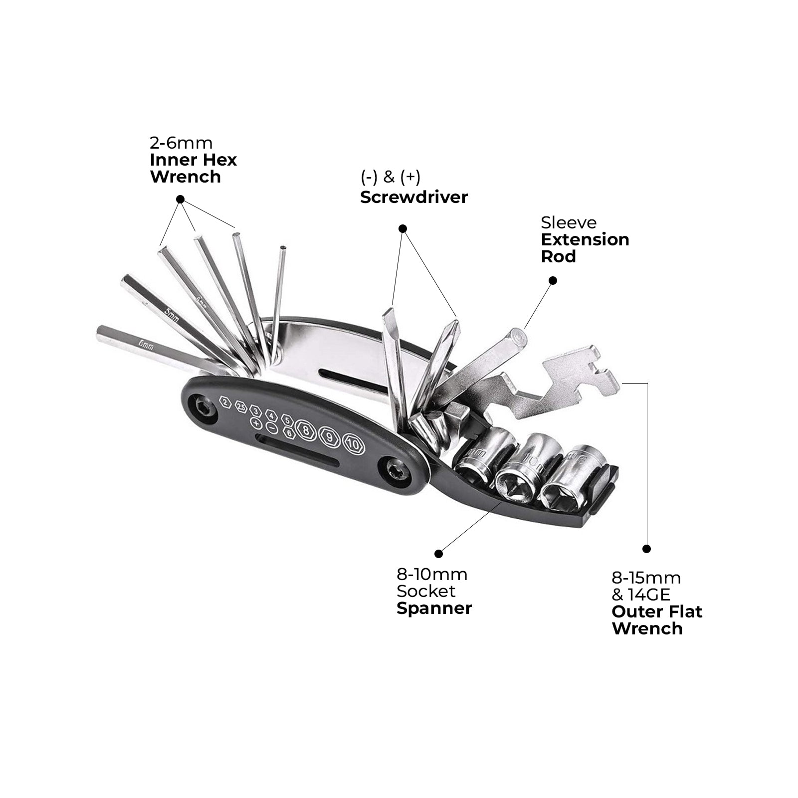 Velofix Bike 16-in-1 Pro Repair Kit